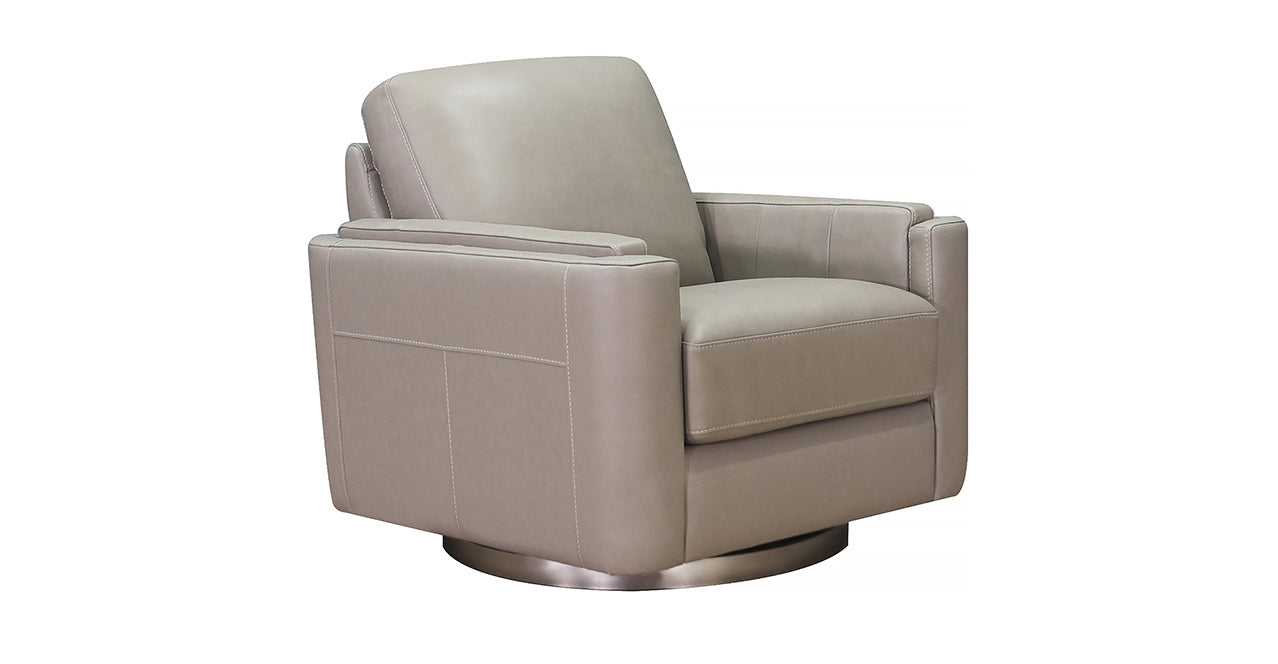 Elm Swivel Leather Chair